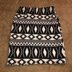 Black and White Skirt